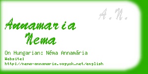annamaria nema business card